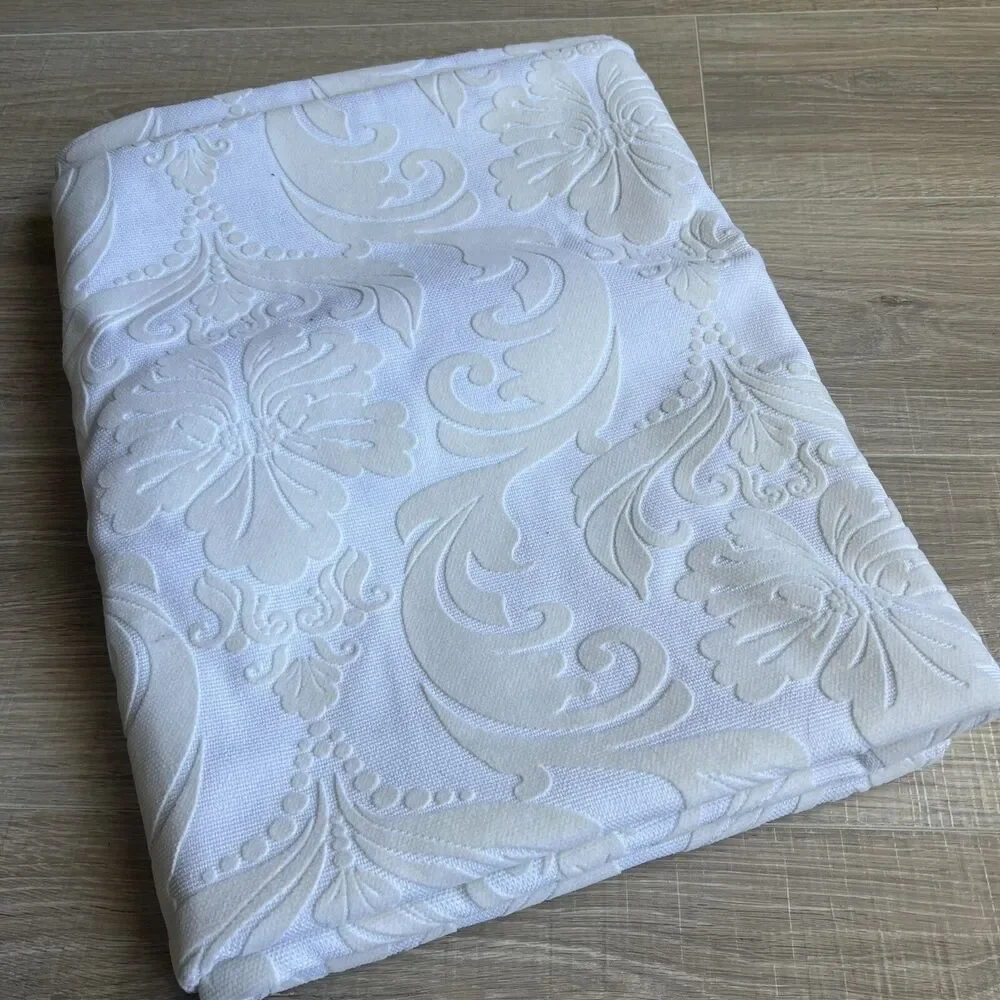 Photography Backdrop Drop it Modern White on White Damask 4'6